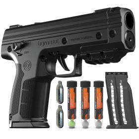 ByrnaÂ® LE Kinetic Non-Lethal CA Legal Projectile Gun Bundle (Color: Black)